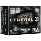 FEDERAL PERSONAL DEFENSE PUNCH 9MM LUGER - 20/BOX