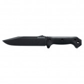 BECKER COMBAT UTILITY FIXED KNIFE - BLACK - CLIP POINT
