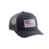 FLAG TRUCKER HAT - NAVY/GREY