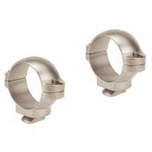 DUAL DOVETAIL RINGS - SILVER, LOW, 1"