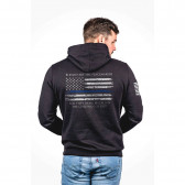 THIN BLUE LINE HOODIE - BLACK, 2X-LARGE