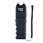 STUN GUN & FLASHLIGHT - BLACK, 1.25 ΜC, 120 LUMENS, ANTI-GRAB BAR