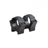 ALPHA1 STEEL HUNTING MOUNTS - BLACK, 1", LOW