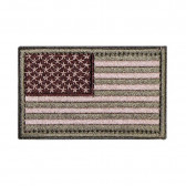 MORALE FLAG PATCH - US FLAG PATCH, FLAT DARK EARTH