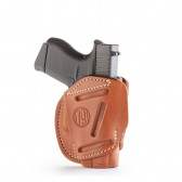 3-WAY MULTI-POSITION OWB CONCEALMENT HOLSTER - CLASSIC BROWN - AMBIDEXTROUS - GLOCK 42/43, KEL 380, RUG LCP, SIG P365, S&W BODYGUARD, MOST .380S
