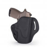 OPEN TOP MULTI-FIT BELT HOLSTER - STEALTH BLACK - RIGHT HAND - FN 509, SIG P229/P228