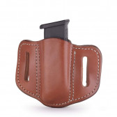 DOUBLE STACK POLYMER MAGAZINE CARRIER - CLASSIC BROWN
