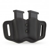 TWO DOUBLE STACK POLYMER MAGAZINE CARRIER - STEALTH BLACK