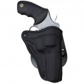 PADDLE HOLSTER REVOLVER - BLACK, LEATHER, SIZE 2, RIGHT HAND