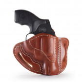 OWB REVOLVER BELT HOLSTER - CLASSIC BROWN - RIGHT HAND - COLT COB 38 SPC, KIM K6S, ROSSI 971/972, RUG LCR, 357
