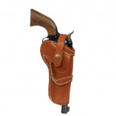 SINGLE ACTION HOLSTER - BROWN, LEATHER, SIZE 5.5