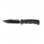 SEAL PUP ELITE KNIFE - BLACK, CLIP POINT, PLAIN EDGE, 4.85" BLADE