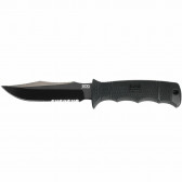 SEAL PUP ELITE KNIFE - BLACK, CLIP POINT, COMBINATION EDGE, 4.85" BLADE