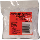 COTTON KNIT CLEANING PATCHES - .22 CALIBER RIFLE, (200 PACK)