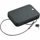 PORTABLE SECURITY CASE - BLACK, H 6.5 IN, W 6.5 IN, D 9.5 IN