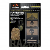 PATRIOT PATCH KIT - 4 ASSORTED PATCHES (COME AND GET IT VERSION)
