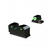 R3D 2.0 NIGHT SIGHTS - S&W EQUALIZER, 9MM, GREEN FRONT OUTLINE