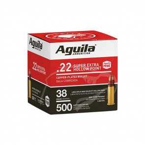 AGUILA SUPER EXTRA .22 LR AMMUNITION - 500/BX