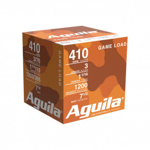 AGUILA SHOTSHELLS - 410 BORE, 3", 11/16OZ, 7.5 SHOT, 1200 FPS, 25/BX