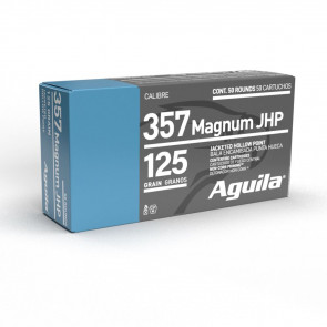 AGUILA AMMUNITION - 357 MAGNUM, JHP, 125 GR, 1350 FPS, 50/BX