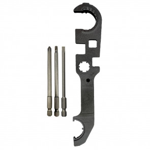 AR-15 ARMORER WRENCH - MATTE, 4" T25 AND 4" PHILLIPS DRIVER