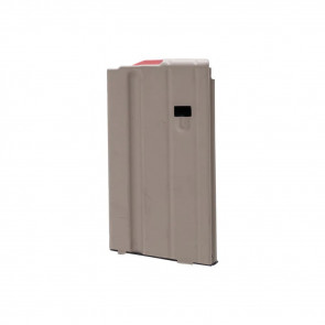 AR-15 MAGAZINE - FDE, RED FOLLOWER, 6MM ARC, SS, 15/RD