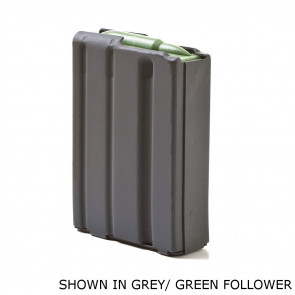 AR-15 .223 ALUMINUM 5 ROUND, GREY MOLY, GREEN FOLLOWER