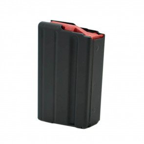 AR-15 MAGAZINE - BLACK, 6MM ARC, STAINLESS STEEL, 5/RD 