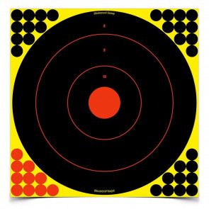 SHOOT•N•®C SELF-ADHESIVE TARGETS 17.25" BULL'S-EYE PACK, 100 TARGETS