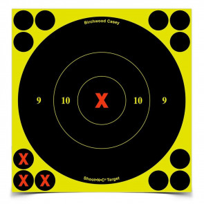 SHOOT•N•C® 6" X-BULL'S-EYE TARGET - 60 TARGETS, 720 PASTERS