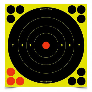 SHOOT•N•C® SELF-ADHESIVE TARGETS - 8" BULL'S-EYE PACK