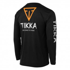 TIKKA TECH LS T-SHIRT BLACK XL