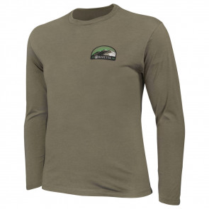 HERITAGE LS T-SHIRT - ARMY GREEN, LARGE