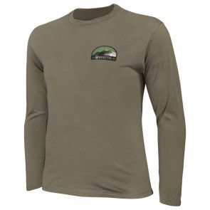 HERITAGE LS T-SHIRT - ARMY GREEN, SMALL
