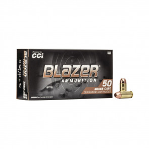 BLAZER AMMUNITION - 40 S&W, 165 GR, FMJ, 1050 FPS, 50/BX