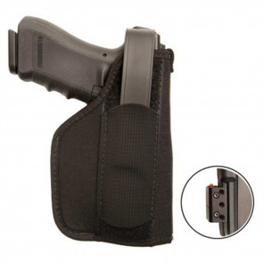 NYLON LASER HOLSTER - BLACK, RIGHT HAND, 3.25” – 3.75” BBL MEDIUM/LARGE-FRAME AUTOS WITH MOST UNDER-BARREL LASERS, SIZE 2