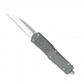 LARGE FS-X KNIFE - GRAY, WHARNCLIFFE POINT, PLAIN EDGE, 3.5" BLADE