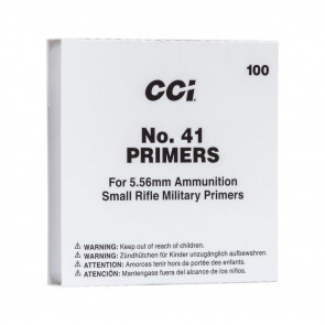 MIL-SPEC PRIMERS - NO. 41, SMALL RIFLE, 5.56, 100/BX