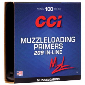 ﻿﻿MUZZLELOADING PRIMERS - 209 IN-LINE, 100/BX