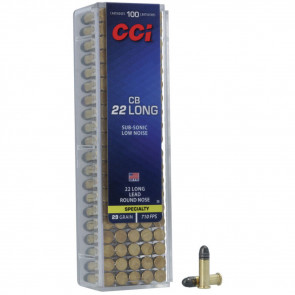 CB LONG SPECIALTY AMMUNITION - 22 LONG, LEAD ROUND NOSE, 29 GRAIN