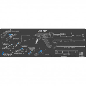 AK-47 INSTRUCTIONAL PROMAT - CHARCOAL GRAY/CERUS BLUE