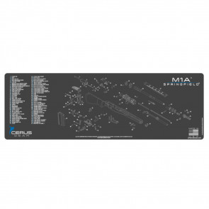 SPRINGFIELD M1A SCHEMATIC RIFLE PROMAT - CHARCOAL GRAY/CERUS BLUE