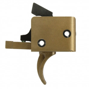 AR-15 SINGLE STAGE TRIGGER - BURNT BRONZE, CURVED, SMALL PIN, 3.5LB PULL