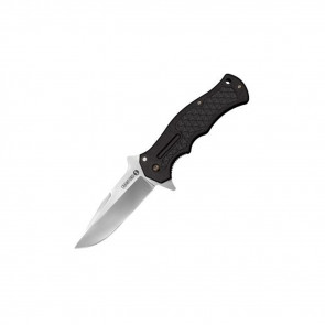 CRAWFORD 1 FOLDING KNIFE - BLACK, CLIP POINT, PLAIN EDGE, 3.5" BLADE