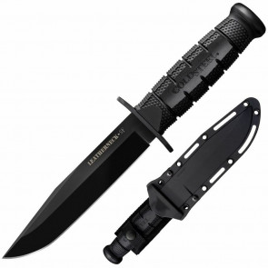 LEATHERNECK SF KNIFE - BLACK, CLIP POINT, PLAIN EDGE, 6.75" BLADE