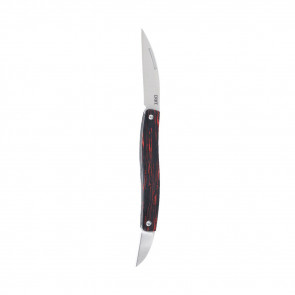 FOREBEAR SLIP JOINT KNIFE - RED/BLACK, PLAIN EDGE, 2.29" BLADE