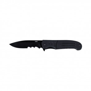 IGNITOR KNIFE - BLACK, DROP POINT, COMBINATION EDGE, 3.48" BLADE