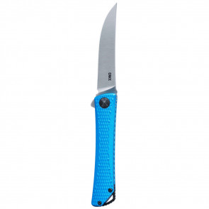 KALBI LINER LOCK KNIFE - BLUE, DROP POINT, PLAIN EDGE, 3.28" BLADE