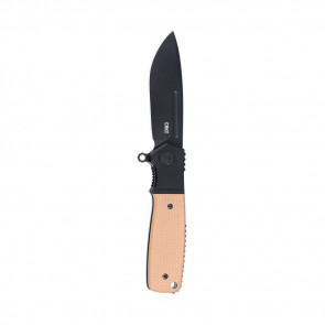 HOMEFRONT COMPACT KNIFE - BROWN, DROP POINT, PLAIN EDGE, 2.91" BLADE