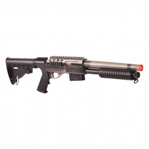 GAME FACE VOODOO AIR SOFT SHOTGUN - SMOKE, 6MM, 390 FPS